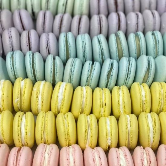 Pastel Rainbow of Macarons