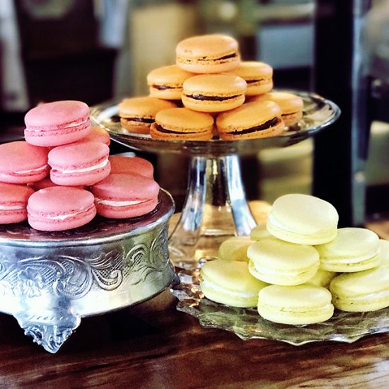 Three Macaron Options on Display