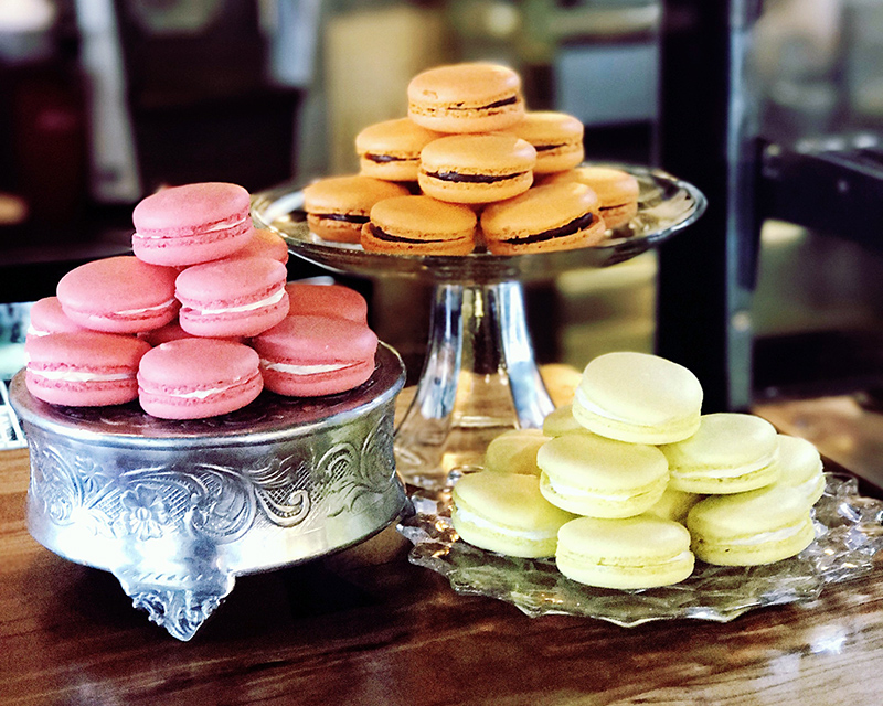 Three Macaron Options on Display