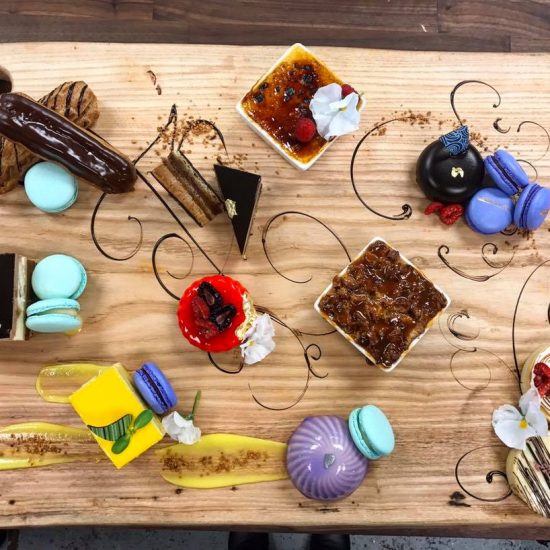 Colorful Dessert Board from Above