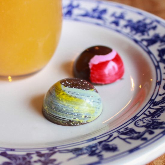 Chocolate Desserts on a Plate
